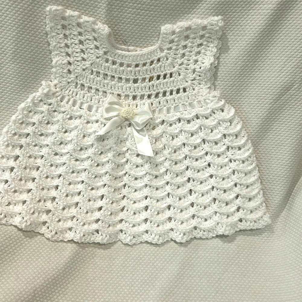 Handmade Crochet Baby Dress